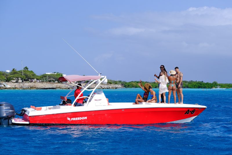 'Freedom’ Private Sightseeing Boat Tour at Aruba with Snorkeling & Swimming