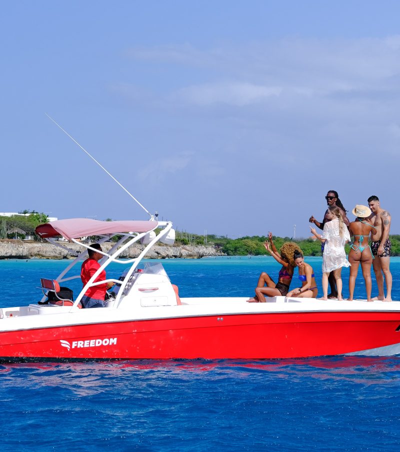 'Freedom’ Private Sightseeing Boat Tour at Aruba with Snorkeling & Swimming